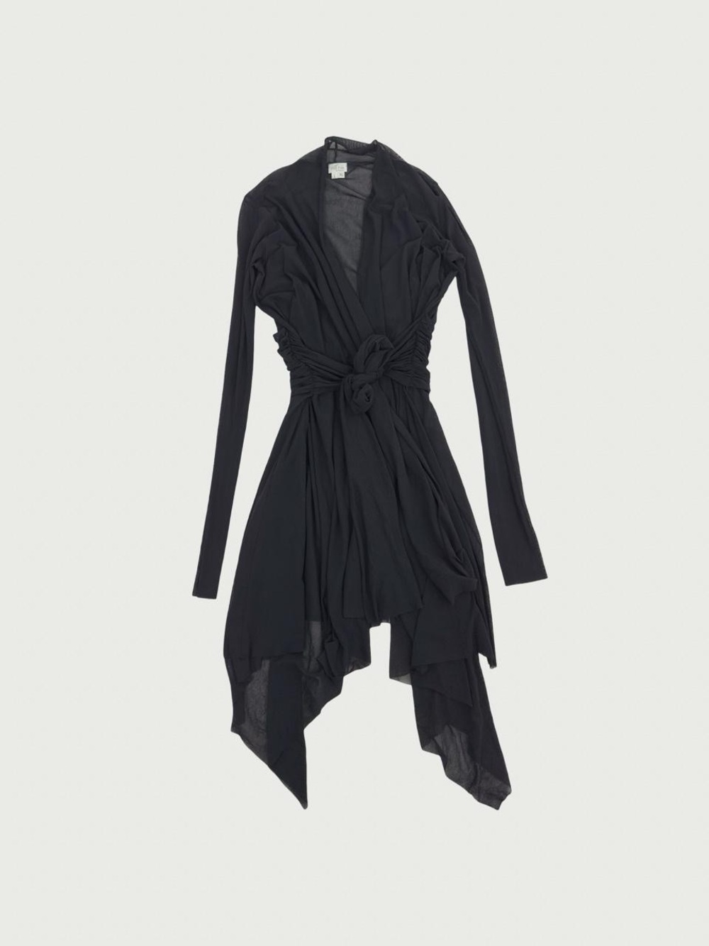 Asymmetrical Hem Sexy Mesh Robe